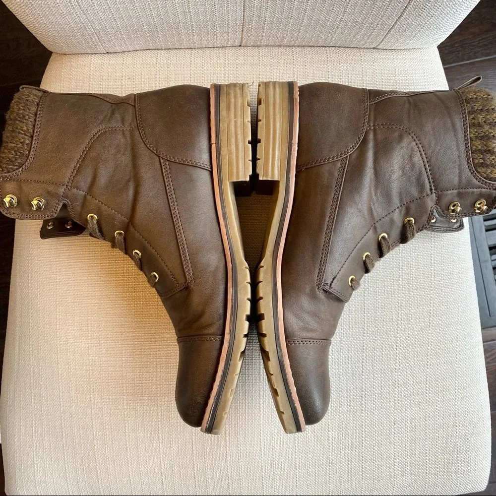 Brown Leather Women's Boots - Picture 4 of 8